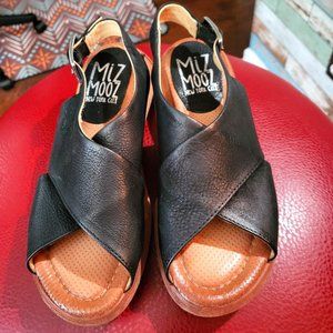 Miz Mooz Leather Cross-Band Sandals - Irma
